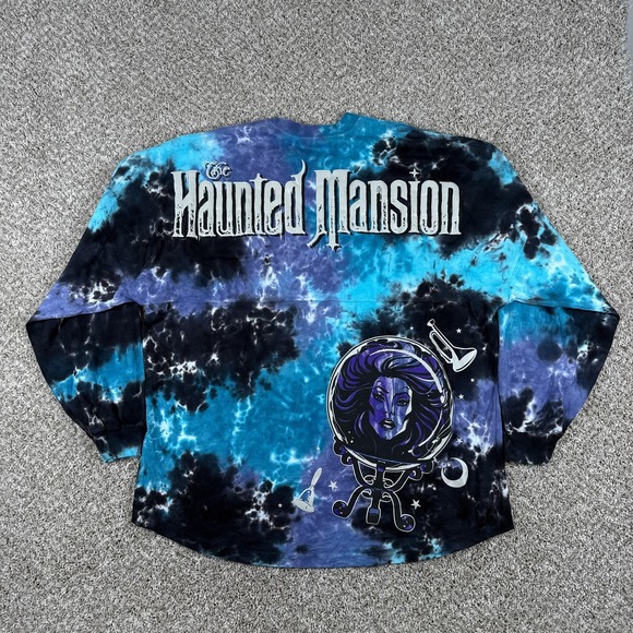 Disney Haunted Mansion Spirit Jersey Shirt Womens XL Tie Dye Glow Dark Top - Picture 8 of 12